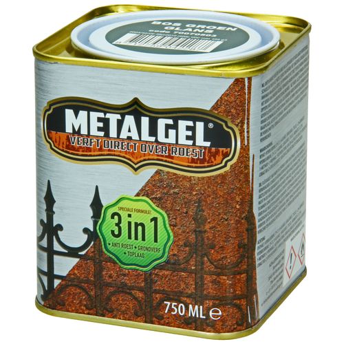 Metalgel Metaallak Bosgroen Glans Zijdeglans 750ml
