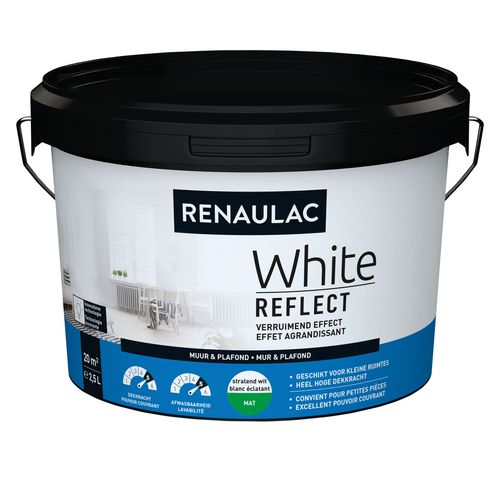 Renaulac Latex White Reflect Mat Wit 2,5l