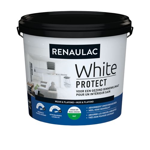 Renaulac Latex White Protect Mat Wit 5l