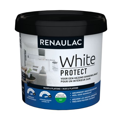 Renaulac Latex White Protect Mat Wit 1l