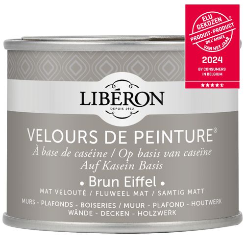 Libéron Muurverf Velours De Peinture Brun Eiffel Fluweel Mat 125ml
