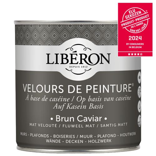 Libéron Muurverf Velours De Peinture Brun Caviar Fluweel Mat 500ml