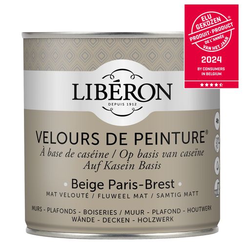 Libéron Muurverf Velours De Peinture Beige Paris-brest Fluweel Mat 500ml
