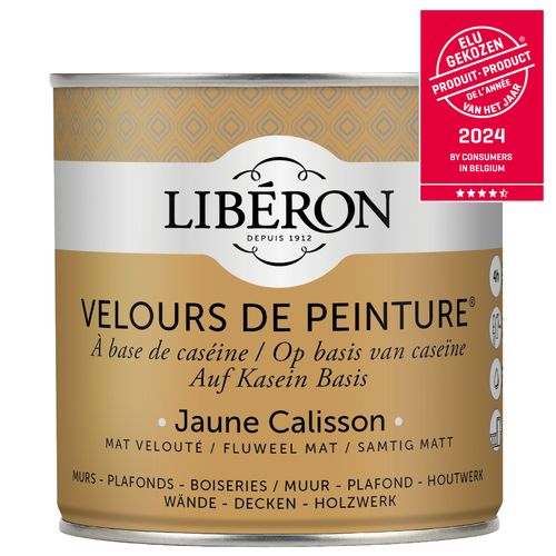 Libéron Muurverf Velours De Peinture Jaune Calisson Fluweel Mat 500ml