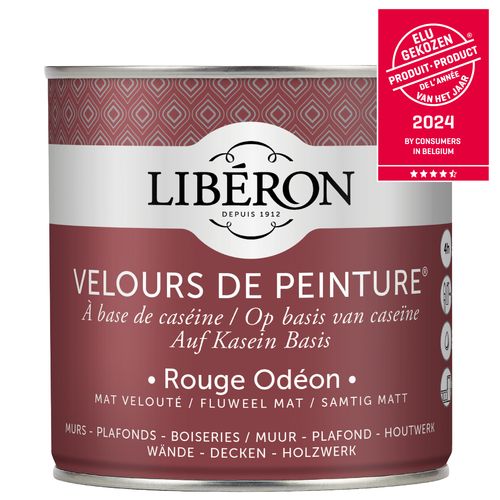 Libéron Muurverf Velours De Peinture Rouge Odéon Fluweel Mat 500ml