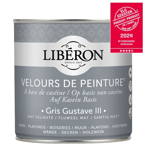 Libéron Muurverf Velours De Peinture Gris Gustave Iii Fluweel Mat 500ml