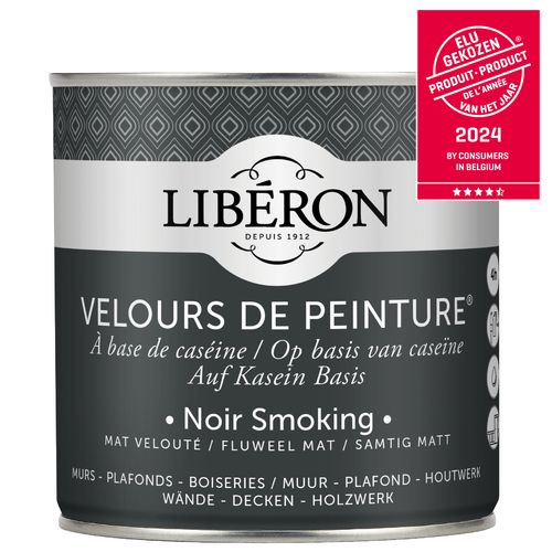 Libéron Muurverf Velours De Peinture Noir Smoking Fluweel Mat 500ml