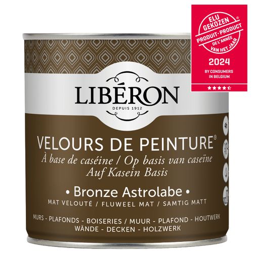 Liberon Velours De Peinture Muurverf Op Basis Van Caseïne 0,5l Fluweel Mat Brique Provençale