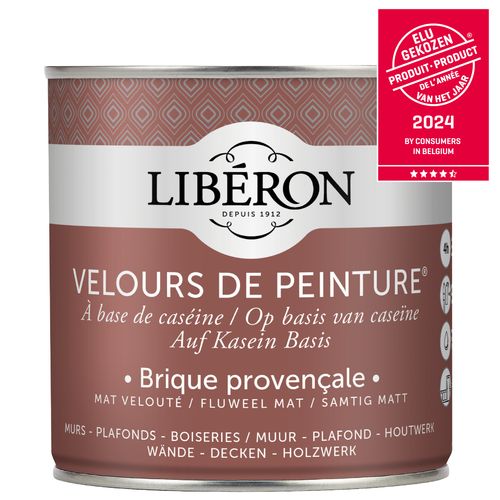 Liberon Velours De Peinture Muurverf Op Basis Van Caseïne 0,5l Fluweel Mat Rose De Mai
