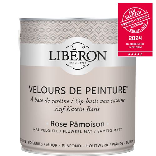 Libéron Muurverf Velours De Peinture Rose Pamoison Fluweel Mat 2,5l