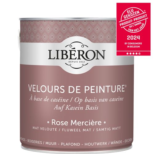 Libéron Muurverf Velours De Peinture Rose Mercière Fluweel Mat 2,5l