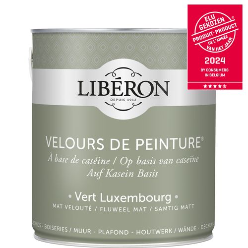 Libéron Muurverf Velours De Peinture Vert Luxembourg Fluweel Mat 2,5l
