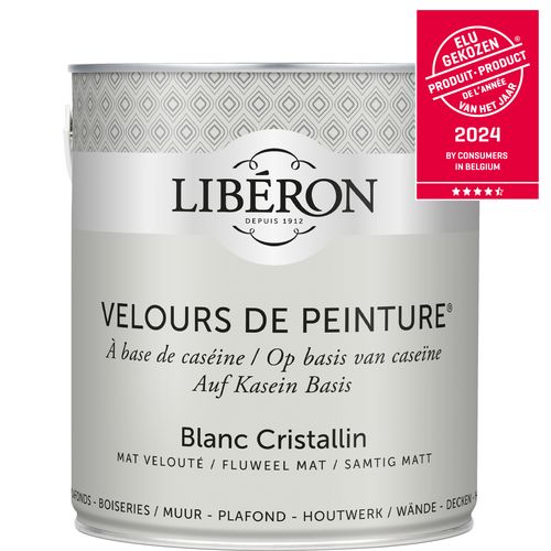 Libéron Muurverf Velours De Peinture Blanc Cristallin Fluweel Mat 2,5l