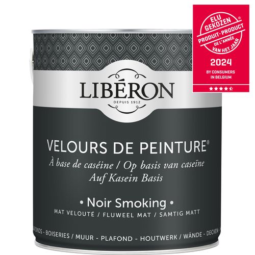 Libéron Muurverf Velours De Peinture Noir Smoking Fluweel Mat 2,5l
