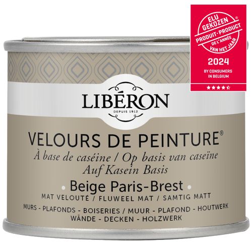 Libéron Muurverf Velours De Peinture Beige Paris-brest Fluweel Mat 125ml