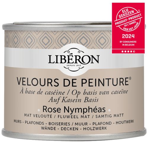 Libéron Muurverf Velours De Peinture Rose Nymphéas Fluweel Mat 125ml