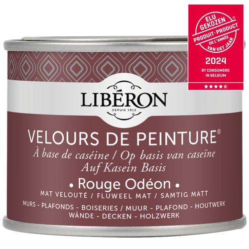 Libéron Muurverf Velours De Peinture Rouge Odéon Fluweel Mat 125ml