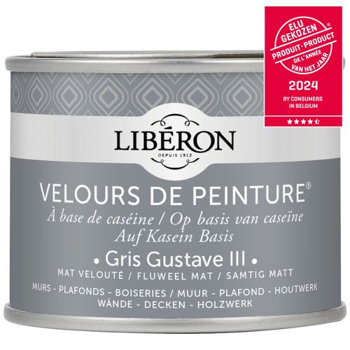 Libéron Muurverf Velours De Peinture Gris Gustave Iii Fluweel Mat 125ml