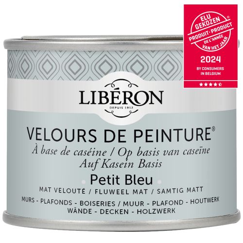 Libéron Muurverf Velours De Peinture Petit Bleu Fluweel Mat 125ml