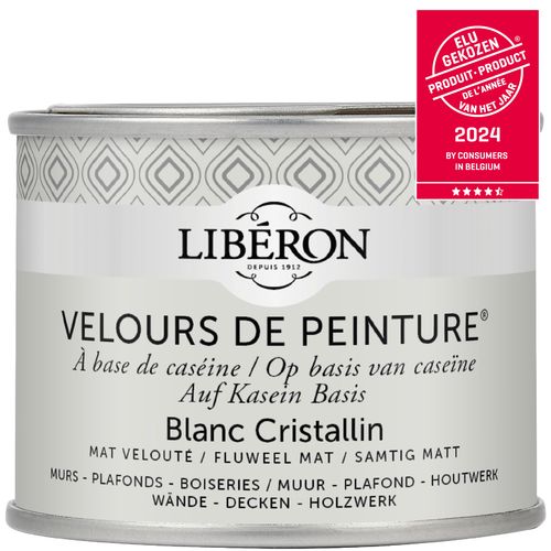 Libéron Muurverf Velours De Peinture Blanc Cristallin Fluweel Mat 125ml