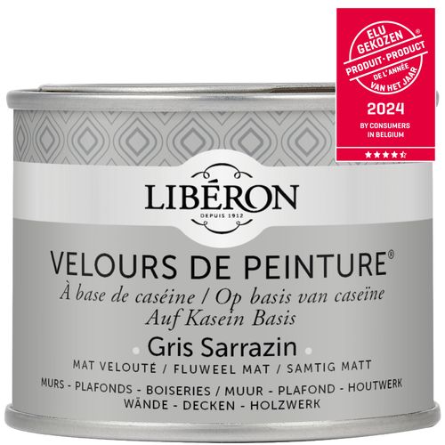 Libéron Muurverf Velours De Peinture Gris Sarrazin Fluweel Mat 125ml