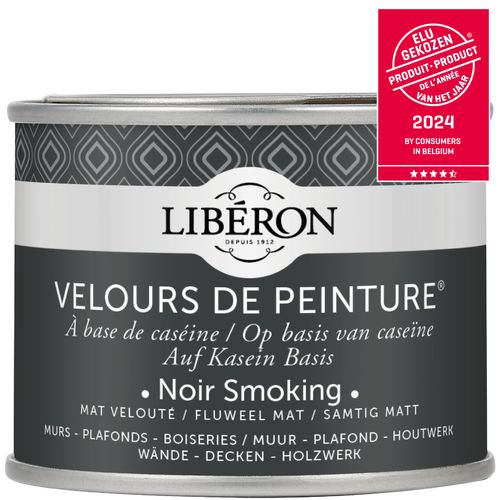 Libéron Muurverf Velours De Peinture Noir Smoking Fluweel Mat 125ml