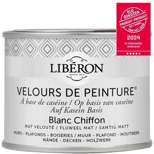 Libéron Muurverf Velours De Peinture Blanc Chiffon Fluweel Mat 125ml