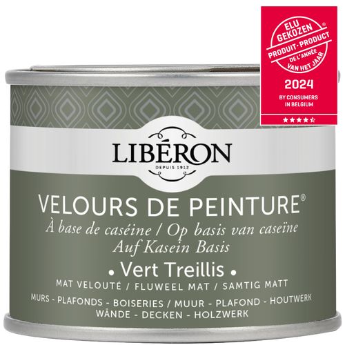Libéron Muurverf Velours De Peinture Vert Treillis Fluweel Mat 125ml