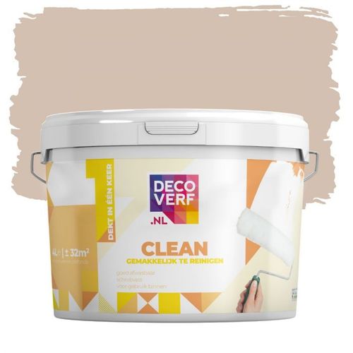 Decoverf Clean Muurverf Taupe, 4l