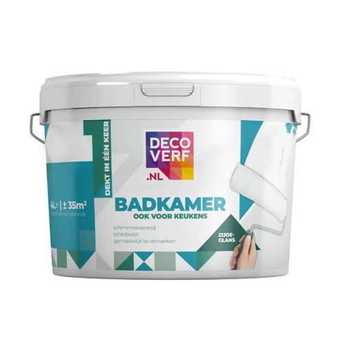 Decoverf Badkamerverf Wit 9003, 4l