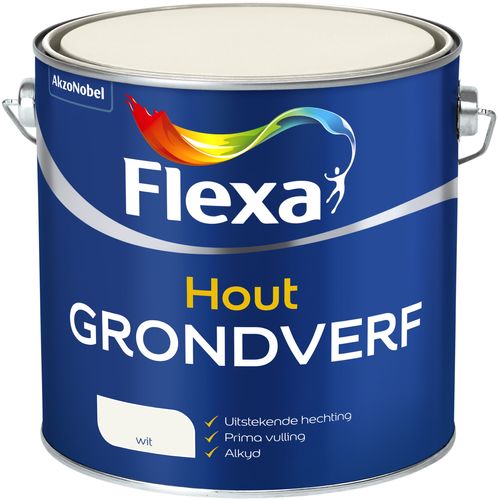Flexa Grondverf Hout Wit 2,5l
