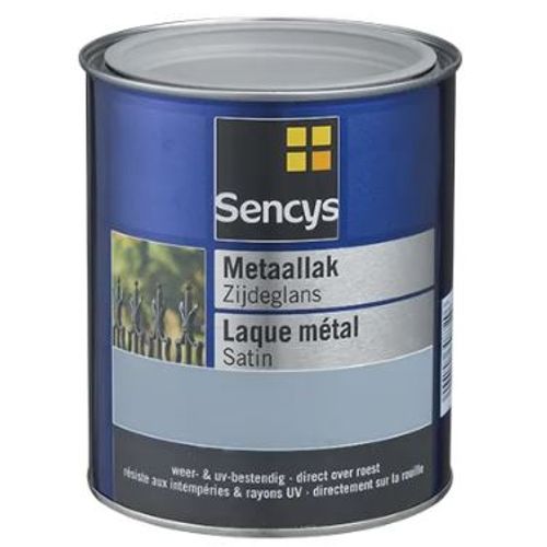 Sencys Metaalverf Zijdeglans Wit 250ml