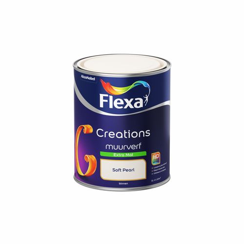 Flexa muurverf Creations extra mat 3008 soft pearl 1L