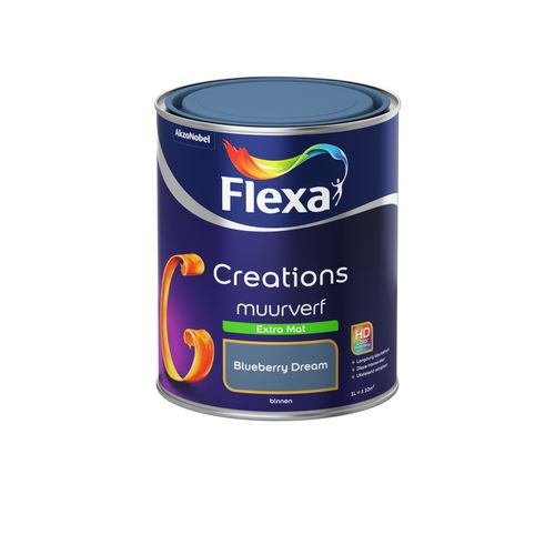 Flexa Muurverf Creations Extra Mat 3032 Blueberry Dream 1l