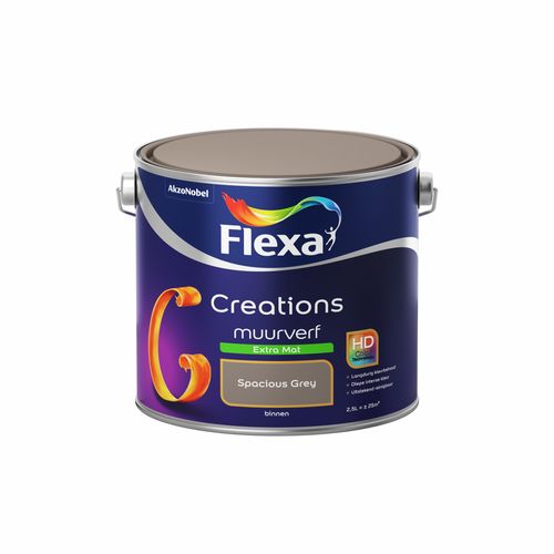 Flexa Muurverf Creations Extra Mat 3026 Spacious Grey 2,5l