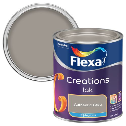 Flexa Lak Creations Zijdeglans Authentic Grey 750ml