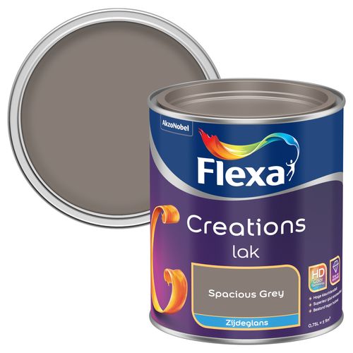 Flexa Lak Creations Zijdeglans Spacious Grey 750ml