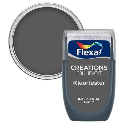 Flexa Muurverf Tester Creations Industrial Grey 30ml