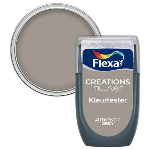 Flexa Muurverf Tester Creations Authentic Grey 30ml