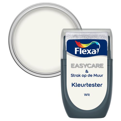 Flexa Muurverf Tester Strak Op De Muur Wit 30ml