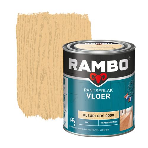 Rambo Pantserlak Vloer Transparant Mat Kleurloos 0,75l