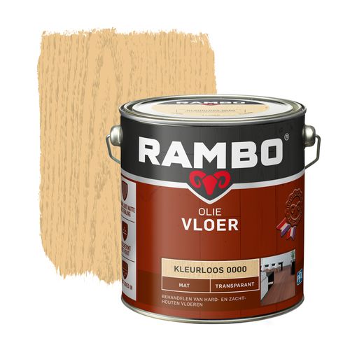 Rambo Vloerolie Transparant Mat Kleurloos 2,5l