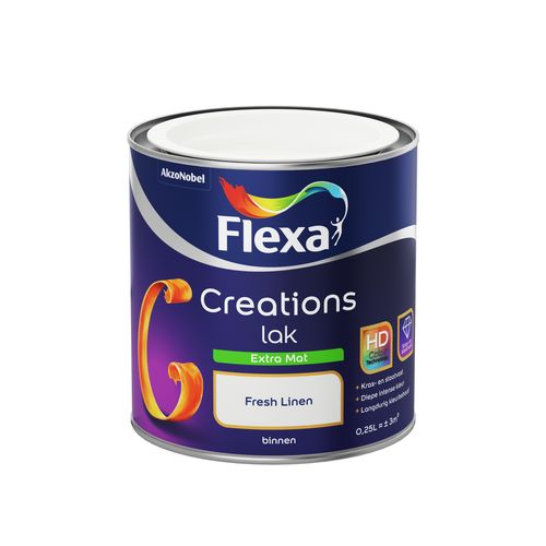 Flexa Lak Creations Extra Mat Fresh Linen 0,25l