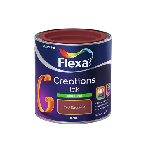 Flexa Lak Creations Extra Mat Red Elegance 250ml
