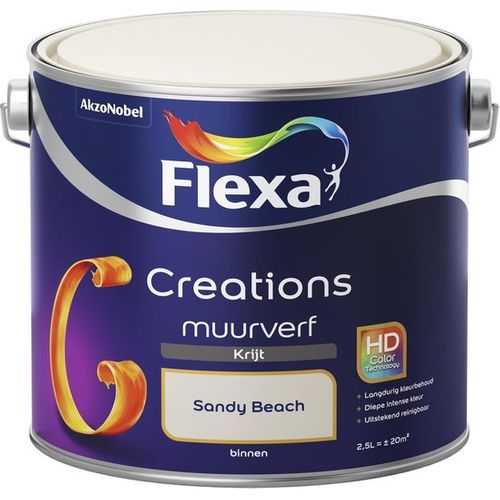 Flexa Muurverf Creations Krijt Sandy Beach 2,5l