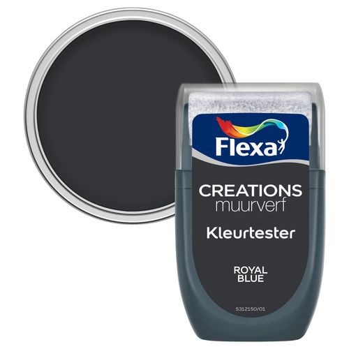 Flexa Muurverf Tester Creations Royal Blue 30ml